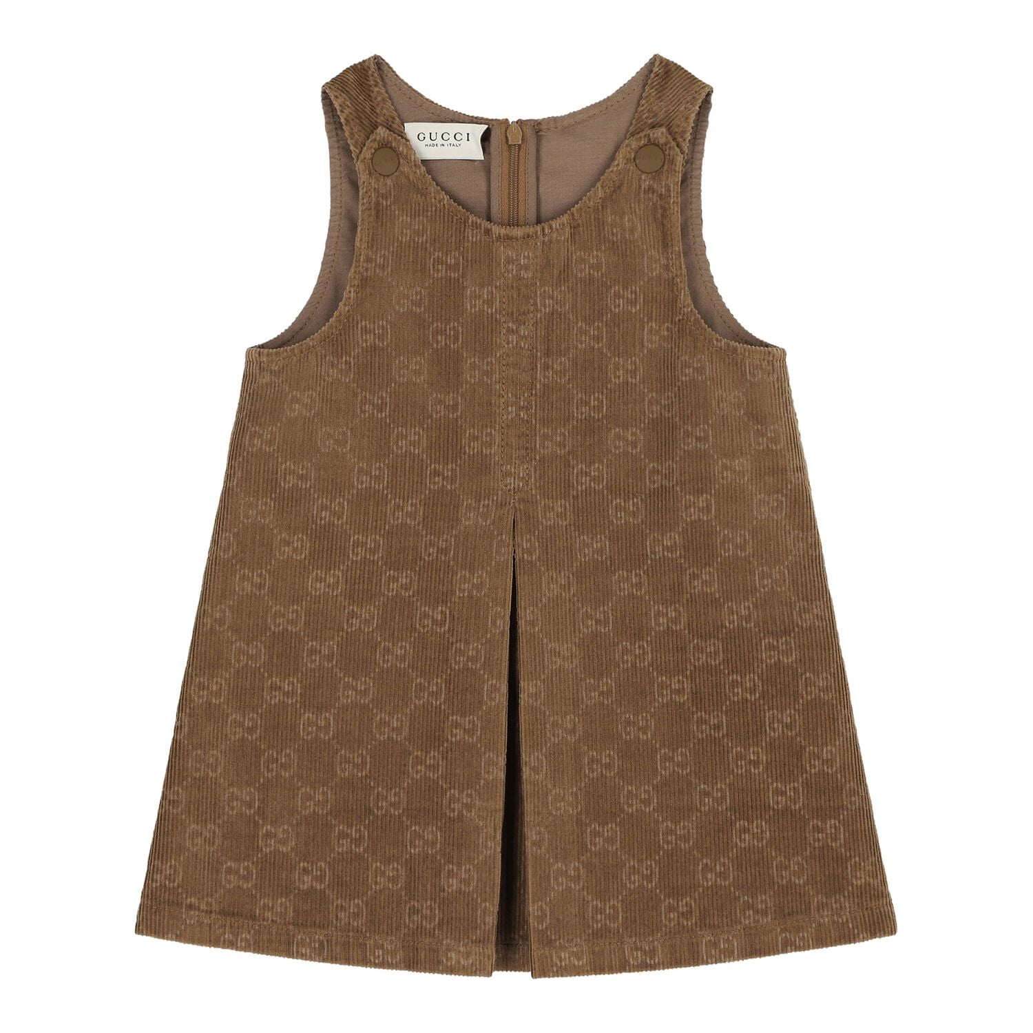 Baby Brown GG Logo Corduroy Dress , 1, hi-res