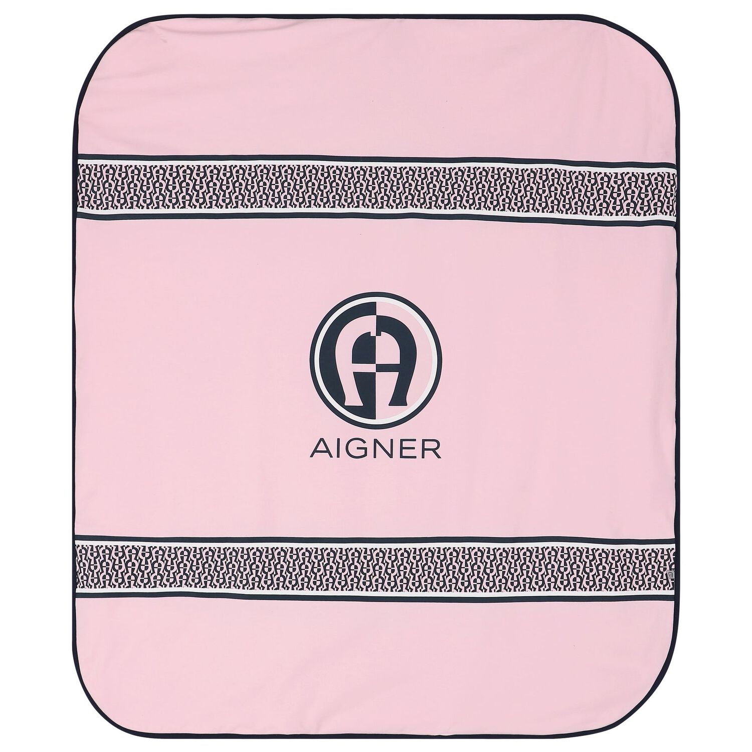 طقم بنات بالشعار باللون الزهري, 1, hi-res