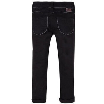 Girls Black Stretch Jeans Style Trousers