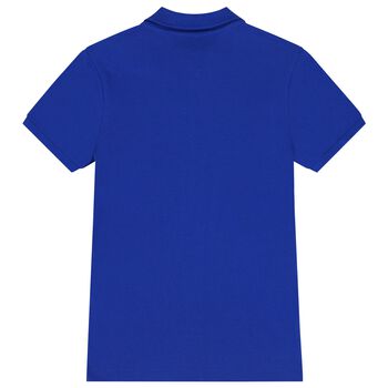 Boys Blue Logo Polo Shirt