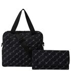 Black Logo Baby Changing Bag, 2, hi-res