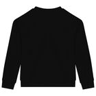 Girls Black Embellished Logo Sweatshirt, 1, hi-res