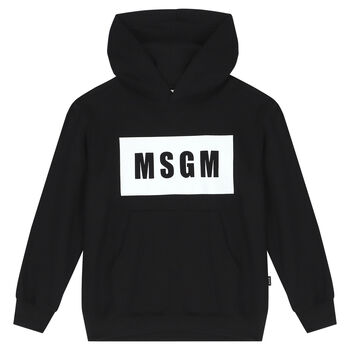 Black & White Logo Hooded Top