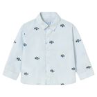 Younger Boys Blue & White Racing Car Shirt, 2, hi-res