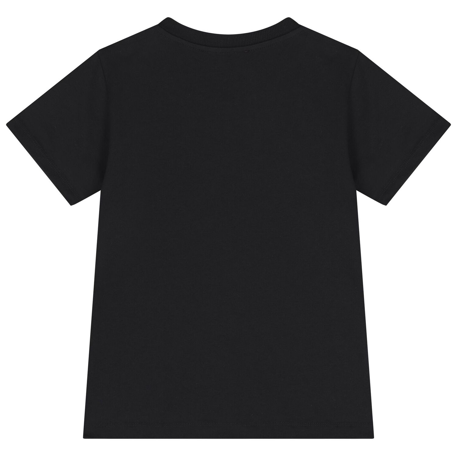 Girls Black Zig Zag Logo T-Shirt, 1, hi-res