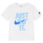 تيشيرت للأولاد بالشعار باللون الأبيض, 1, hi-res