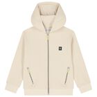 Boys Beige Zip Up Top, 2, hi-res