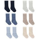 Baby Girls Beige, Ivory & Pink Socks ( 6 Pack ), 2, hi-res