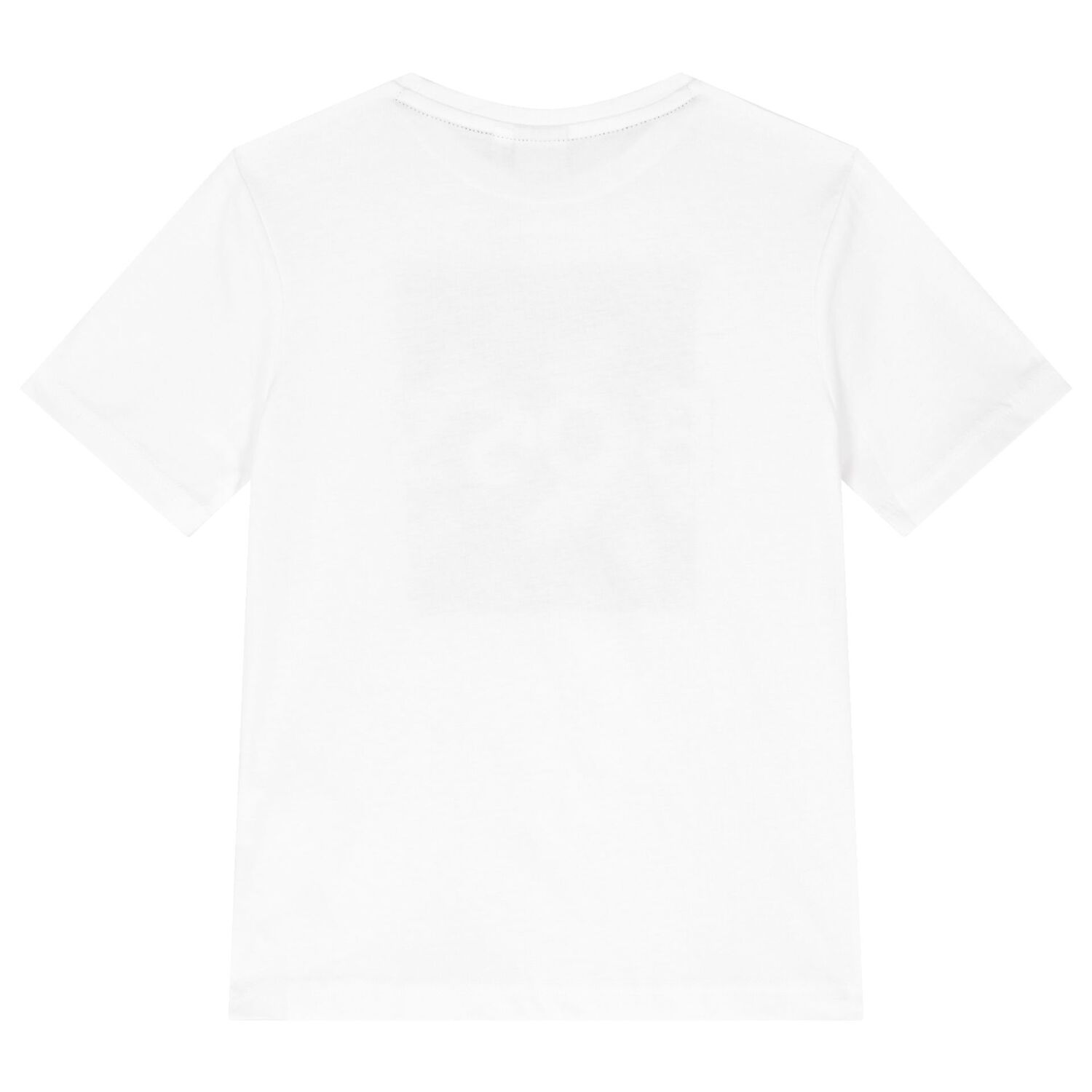 Boys White Logo T-Shirt, 2, hi-res image number null