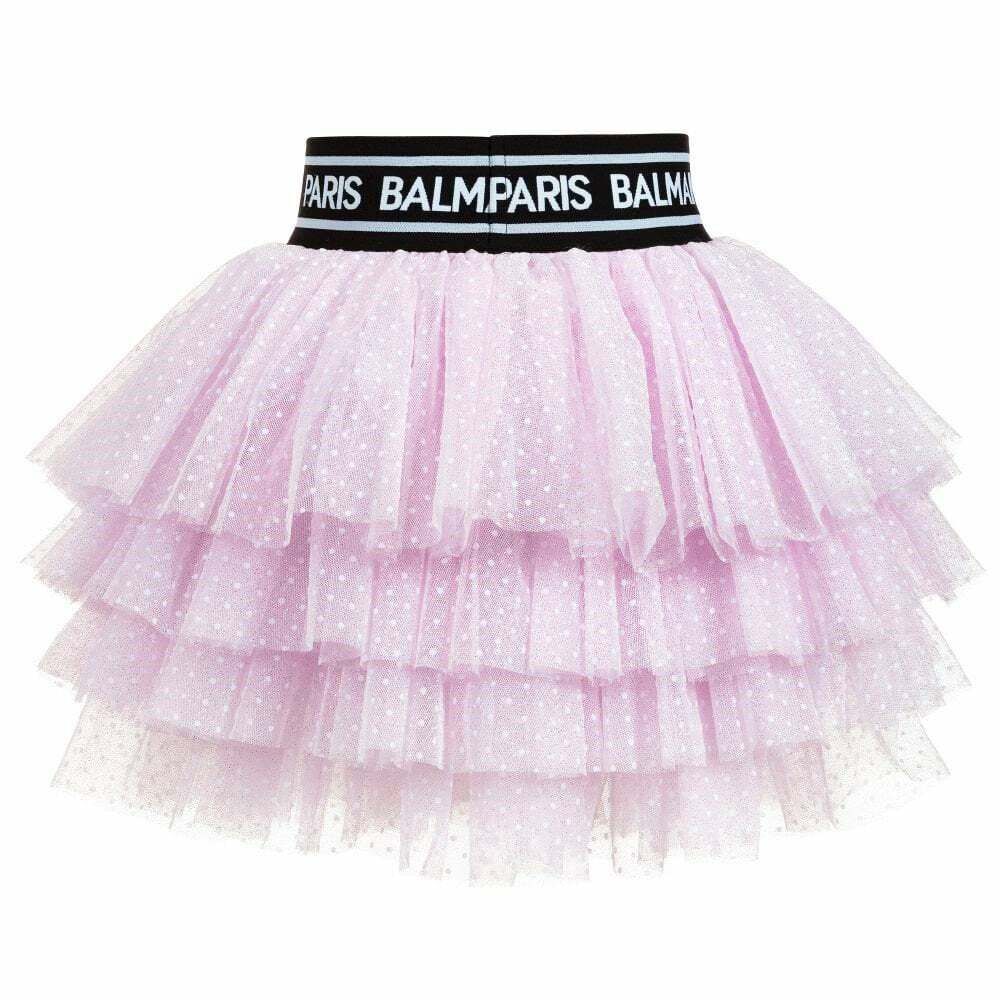 Pink glitter tulle top skirt