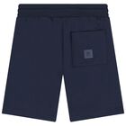 Boys Navy Blue Shorts, 4, hi-res