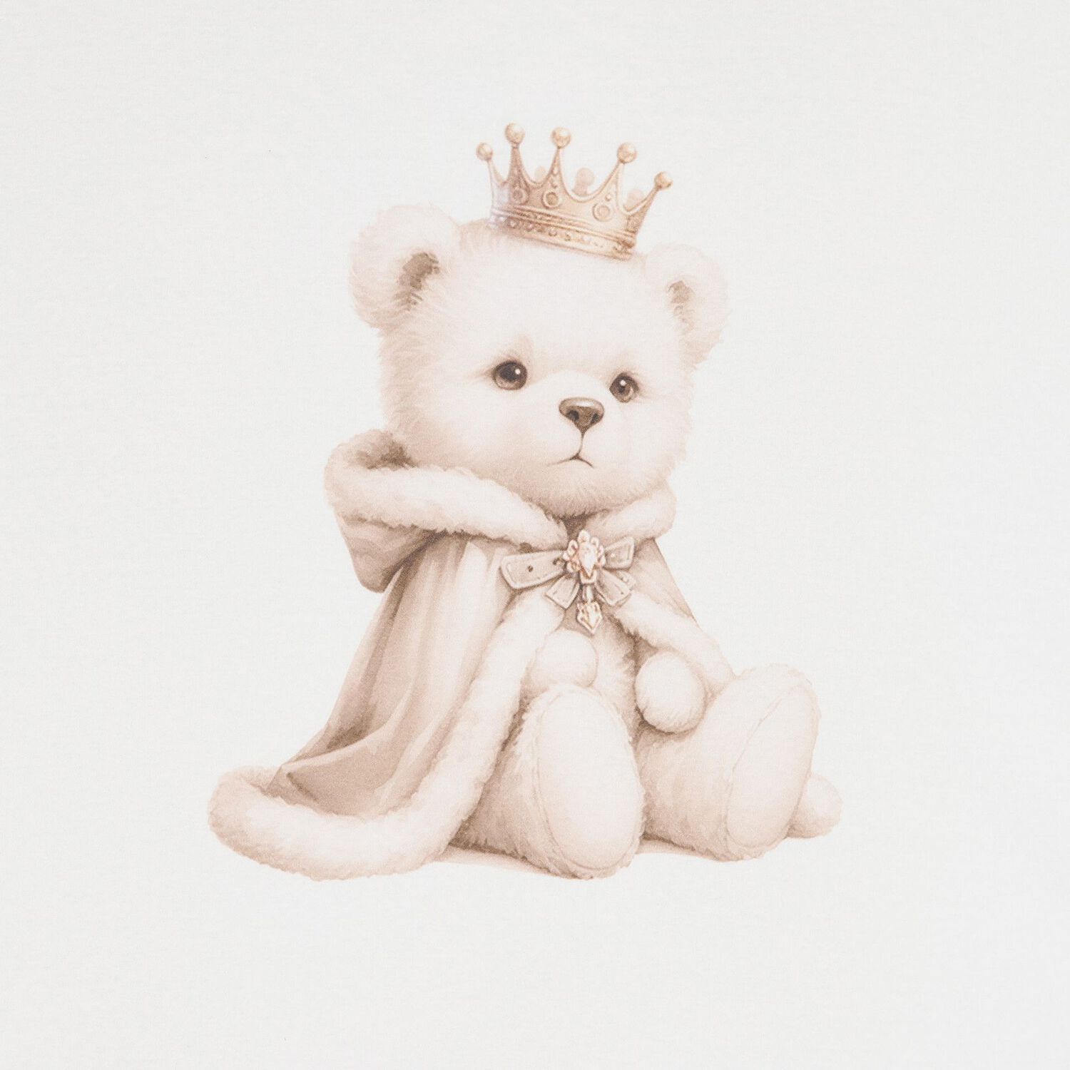 Ivory Teddy Bear Baby Blanket, 1, hi-res image number null