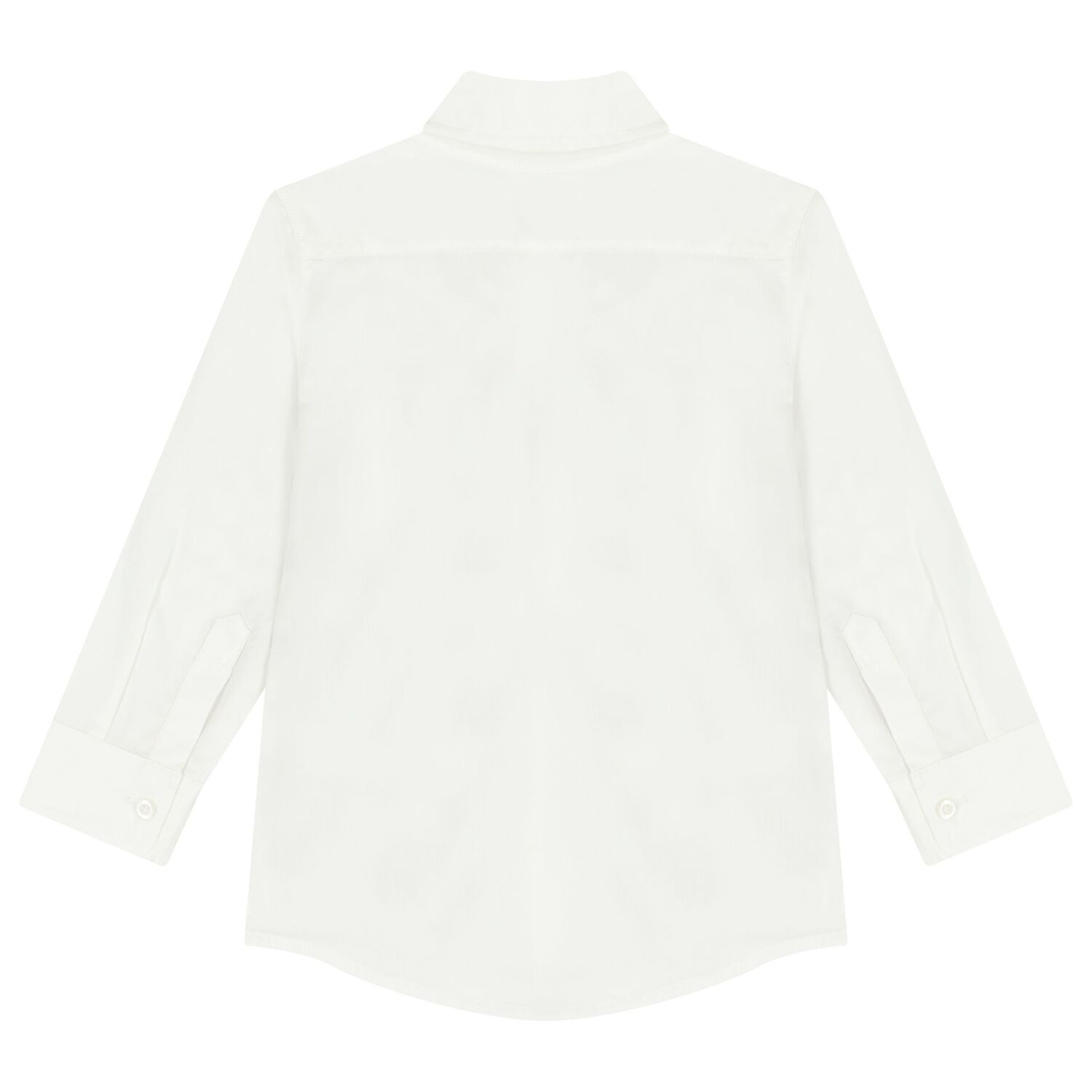 Boys White Logo Shirt, 1, hi-res