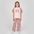 Girls Pink Ribbon Top, 1, hi-res