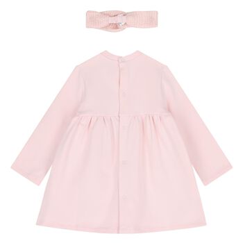 Baby Girls Pink Floral Dress Set