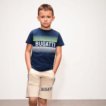 Boys Navy Blue Logo T-Shirt