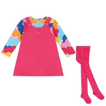 Girls Pink Dress Set