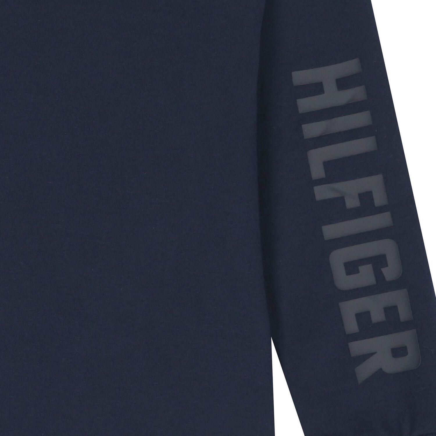 Boys Navy Blue Logo Long Sleeve Top, 1, hi-res image number null