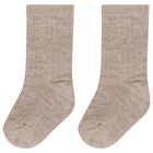 Baby Boys Beige, Blue & Ivory Socks ( 6 Pack ), 1, hi-res