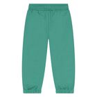 Younger Boys Beige Raccoon Tracksuit Set, 2, hi-res