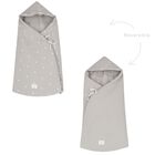 Grey Logo Reversible Baby Nest, 1, hi-res