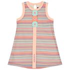 فستان بنات مخطط باللون الوردى, 1, hi-res