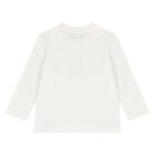 Younger Ivory Teddy Bear Logo Long Sleeve Top, 1, hi-res