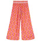 Girls Orange Logo Trousers, 1, hi-res