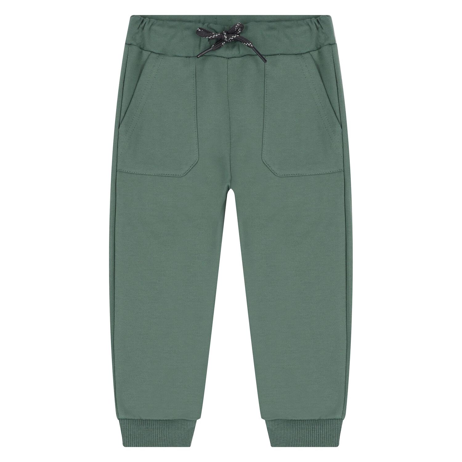 Younger Boys Green, Beige & Navy Blue 3 Piece Tracksuit, 3, hi-res