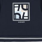 افرول اولاد بالشعار باللون الابيض والكحلى , 2, hi-res