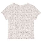 Girls Ivory & Pink Logo Pyjamas, 1, hi-res