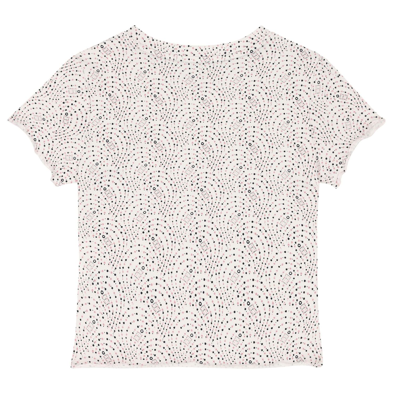 Girls Ivory & Pink Logo Pyjamas, 1, hi-res image number null