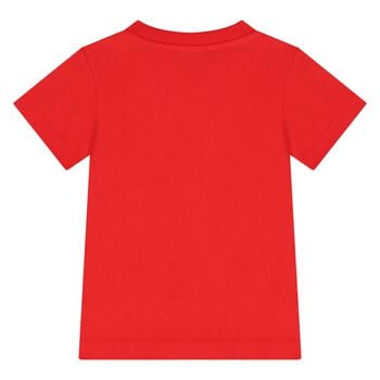 Younger Red Teddy Bear Logo T-Shirt