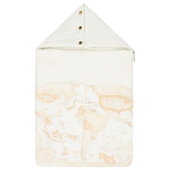 Beige & Ivory Geo Map Baby Nest