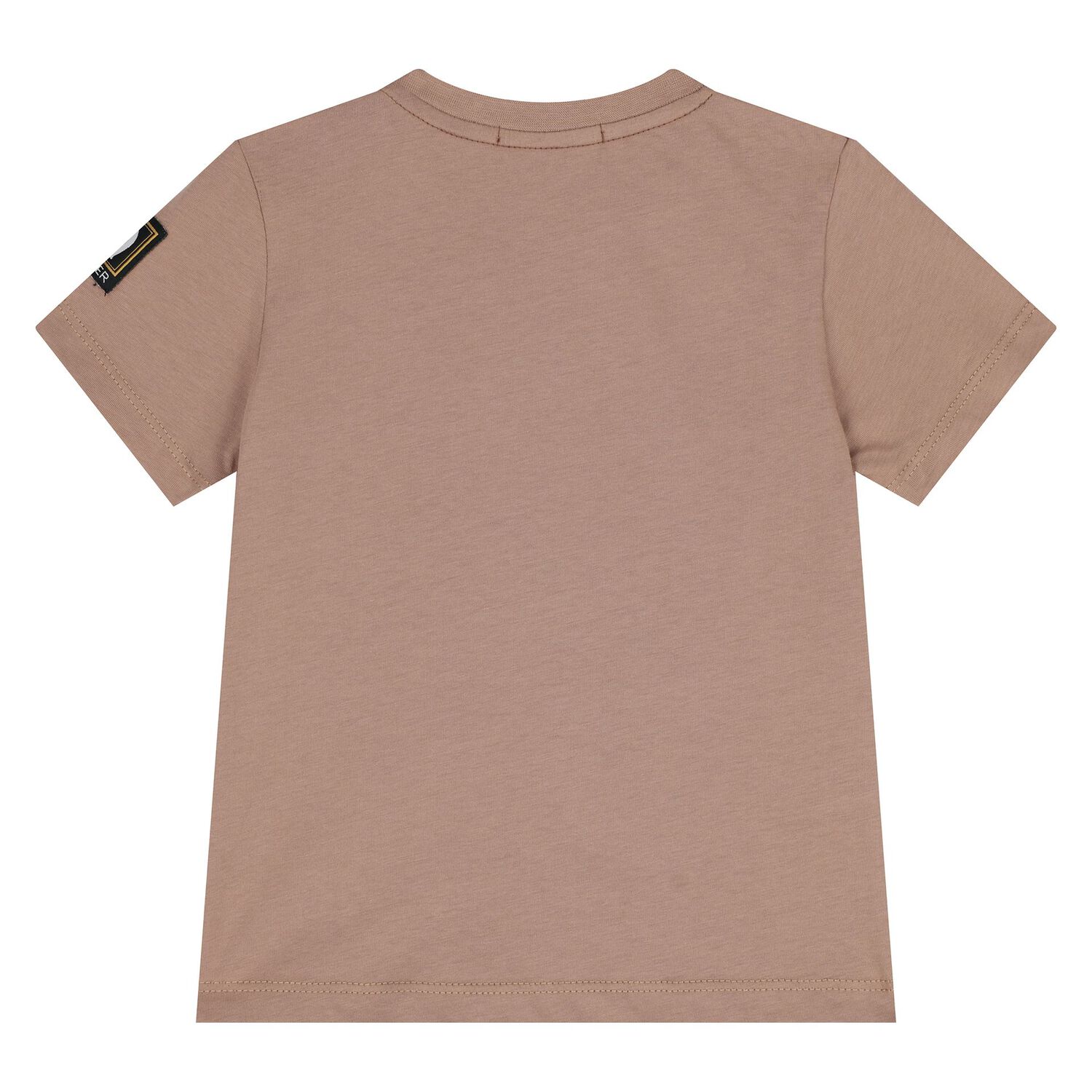 Younger Boys Beige Logo T-Shirt, 2, hi-res