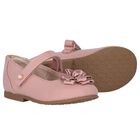 Girls Pink Patent Leather Ballerina Shoes, 2, hi-res