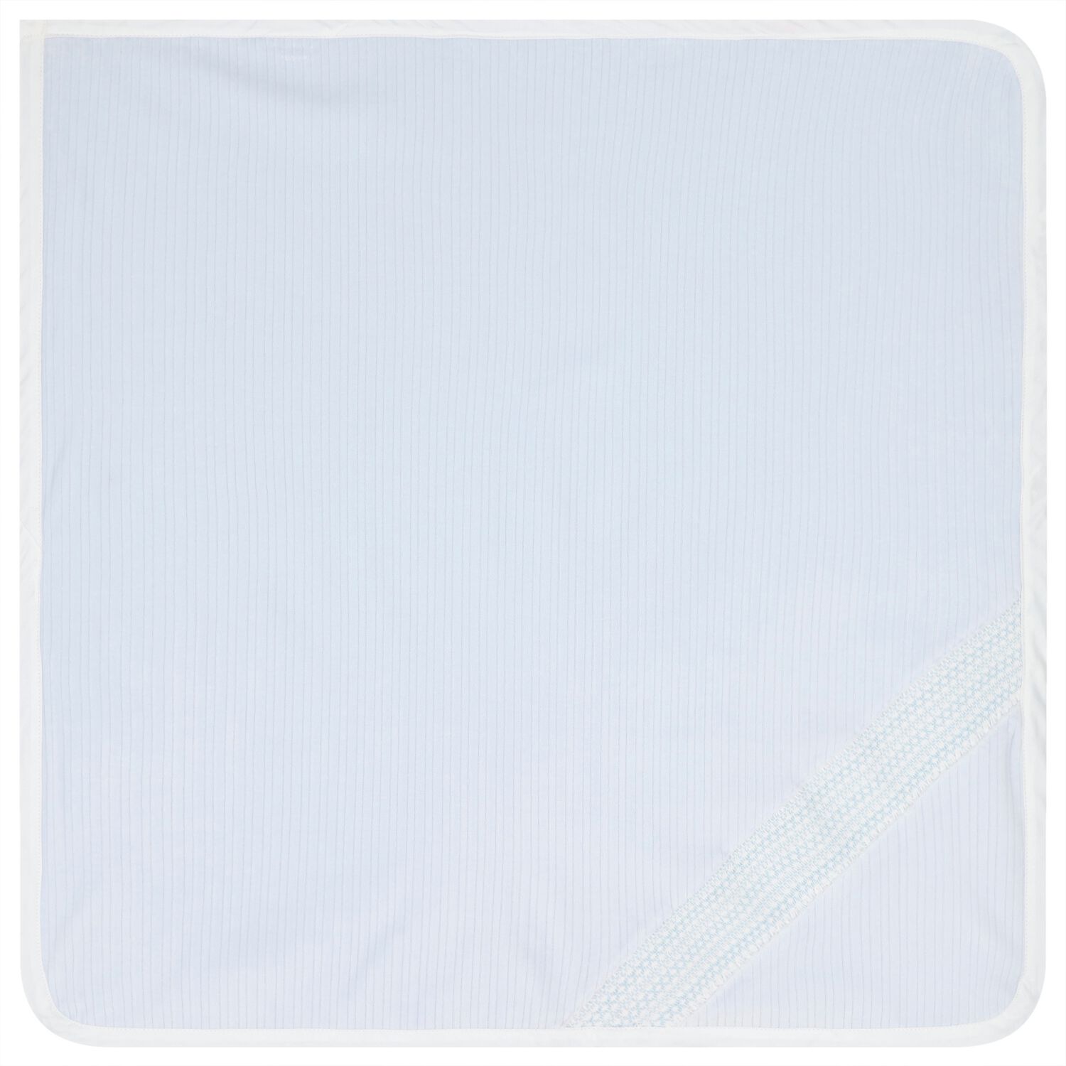Baby Boys Blue Smocked Blanket, 1, hi-res
