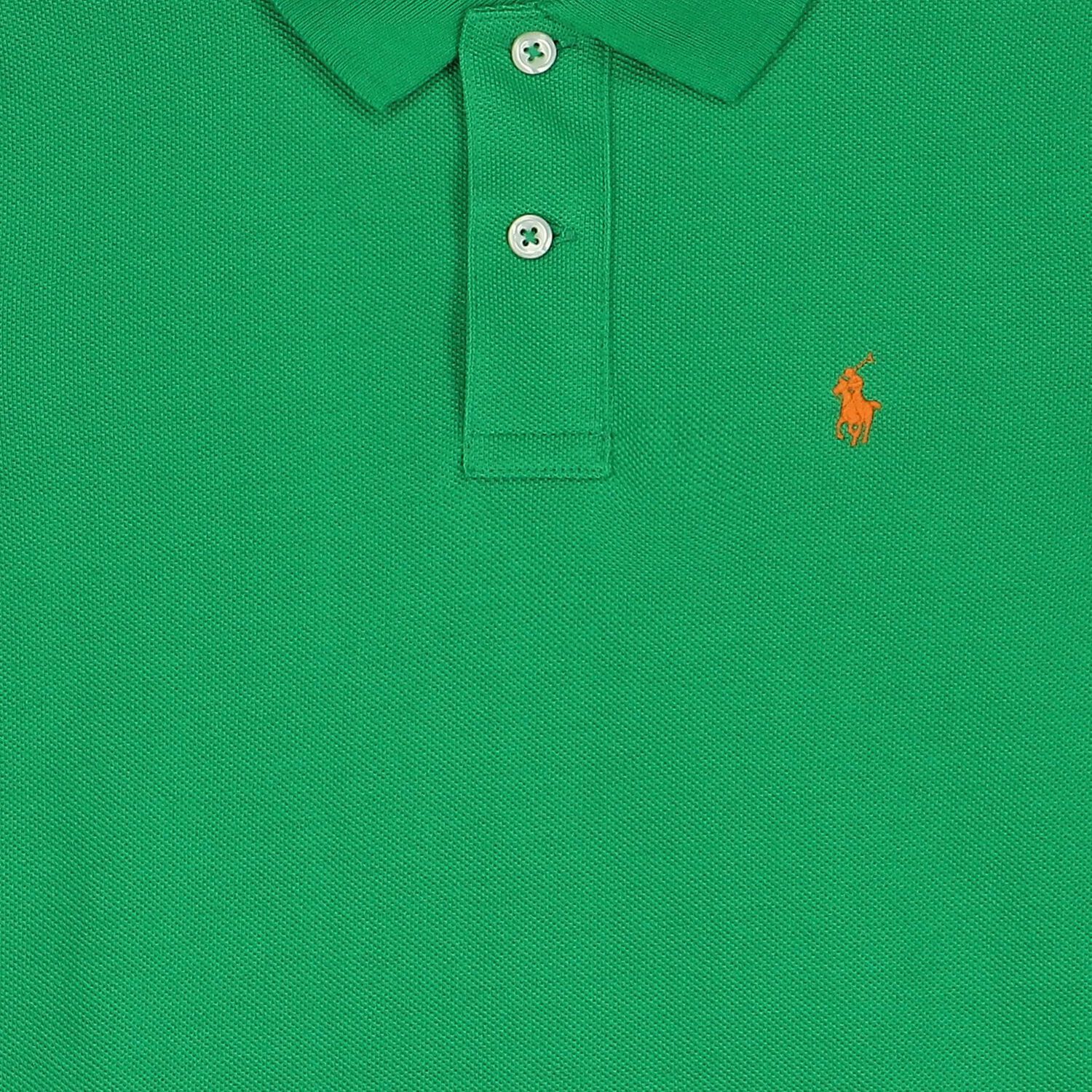 Boys Green Logo Polo Shirt, 2, hi-res image number null