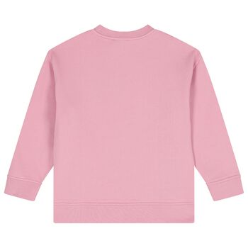 Girls Pink Logo Sweatshirt
