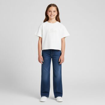 Girls Ivory Logo T-Shirt