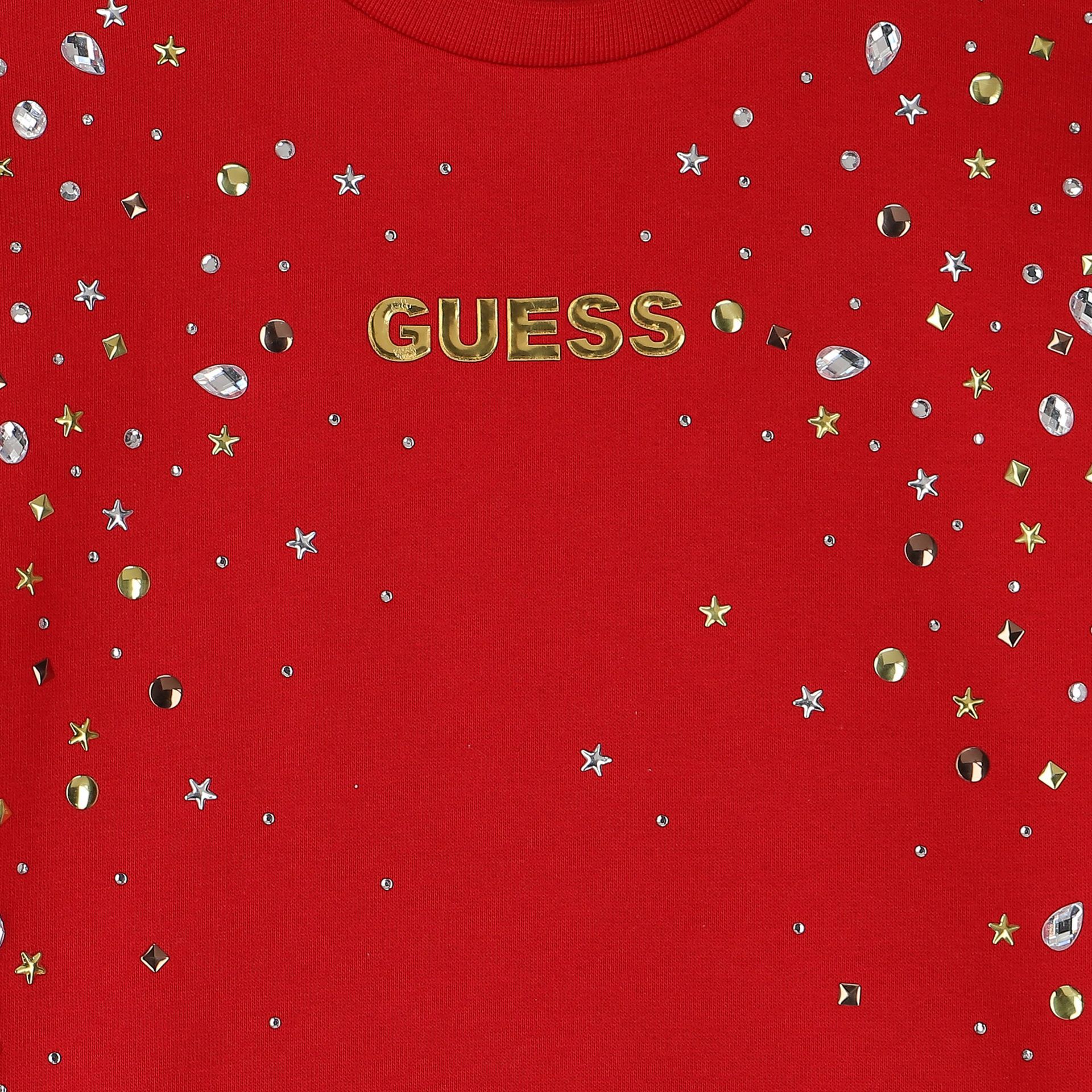 Guess top red sweatshirt