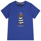 Boys Blue Dog Logo T-Shirt , 1, hi-res