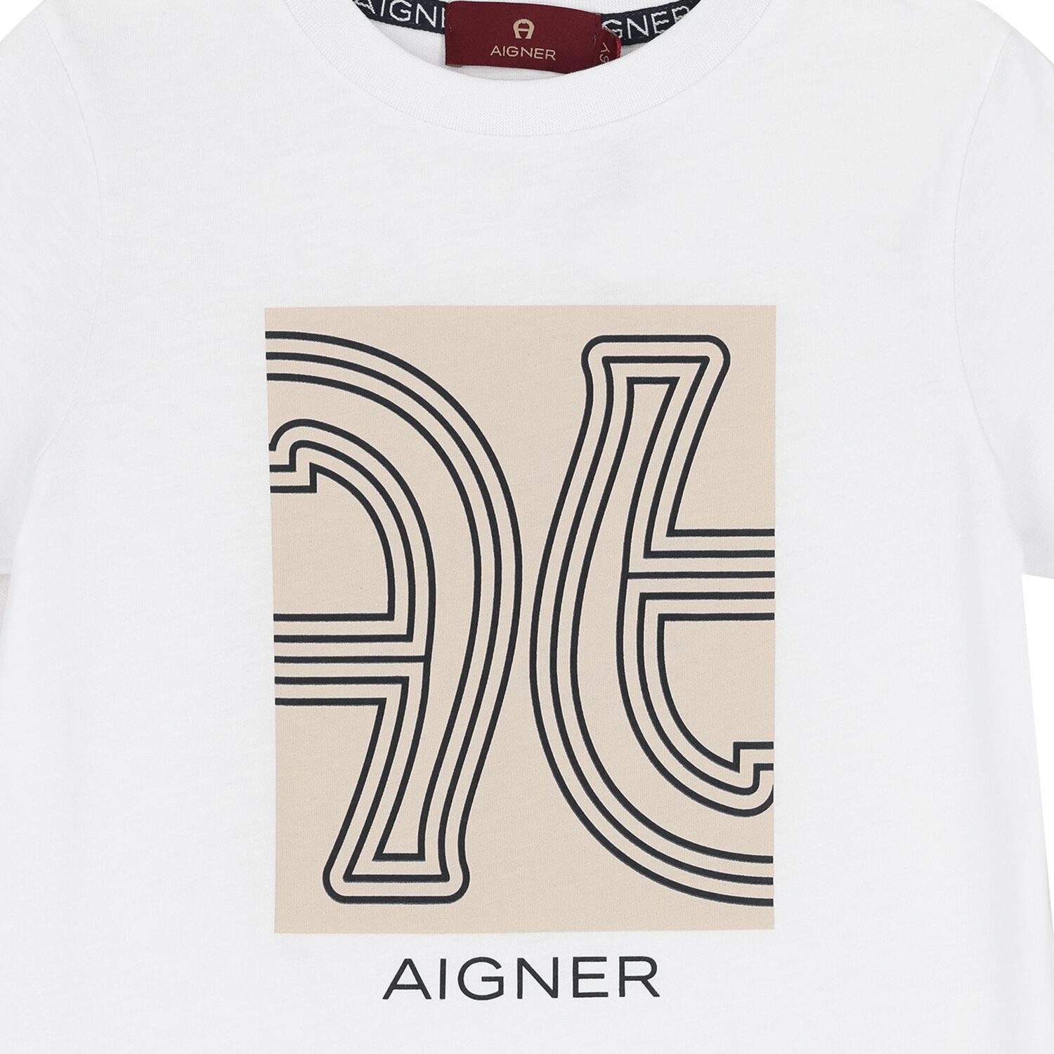 Boys White Logo T-Shirt, 1, hi-res