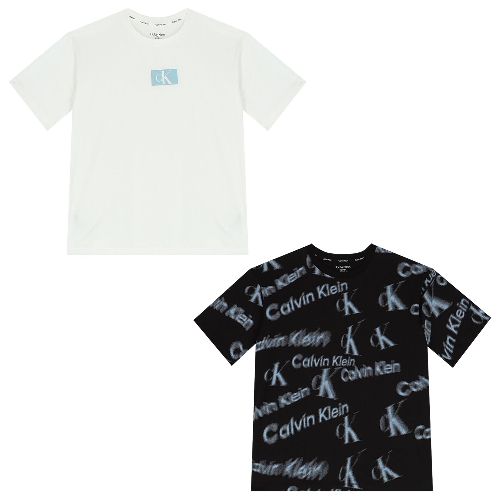 Calvin Klein Boys Black White T Shirts 2 Pack Junior Couture Bahrain