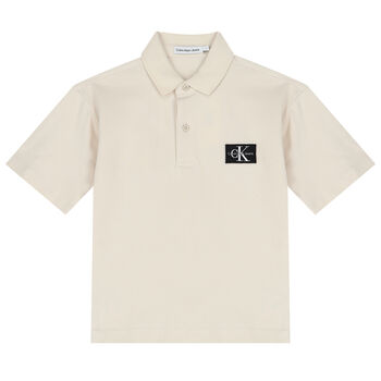 Boys Ivory Logo Polo Shirt
