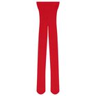 Girls Red Diamond Jacquard Tights, 1, hi-res