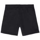 Boys Black Logo Shorts, 1, hi-res