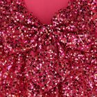 Girls Red Sequin Tulle Dress, 1, hi-res