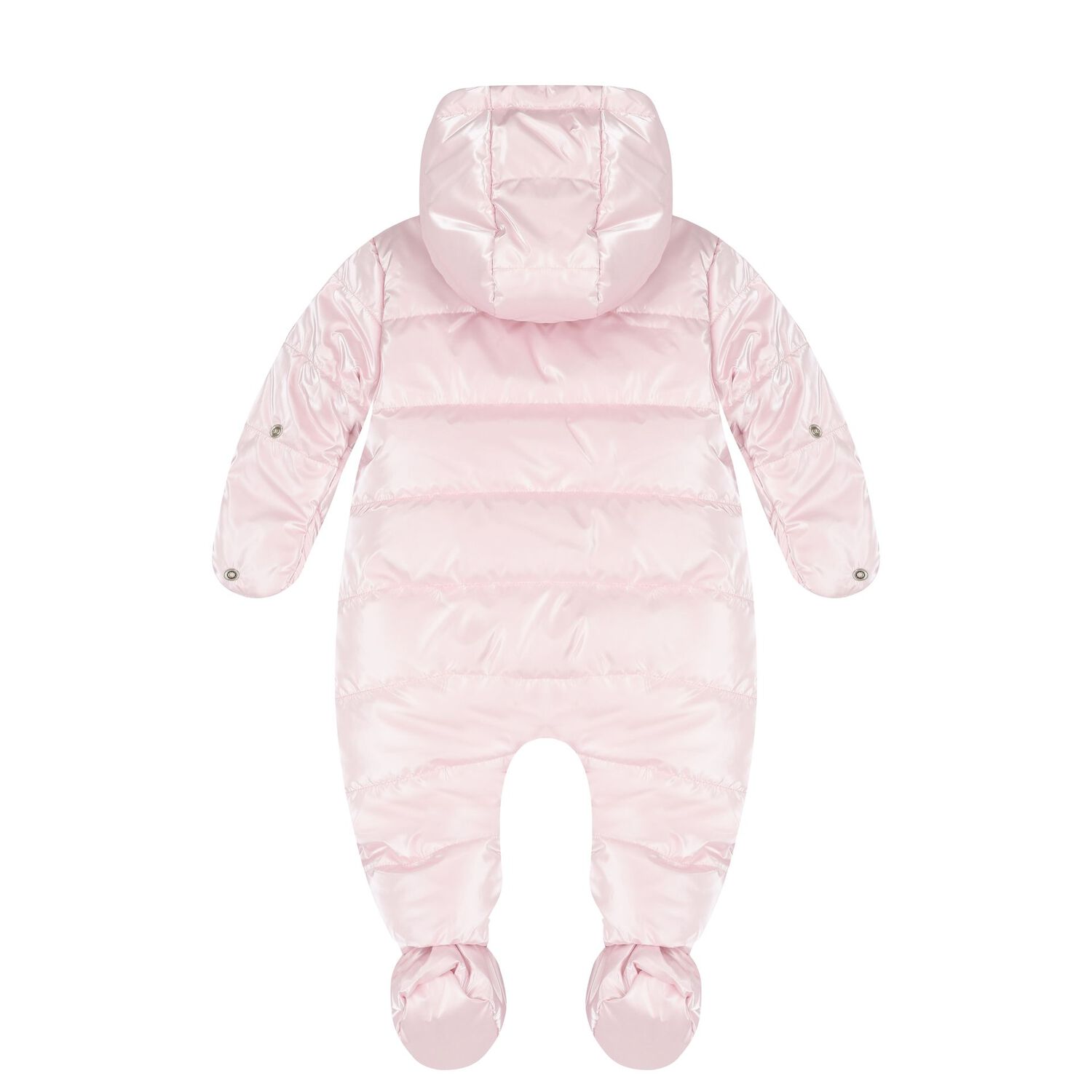 Baby Girls Pink Logo Snow Suit, 1, hi-res image number null