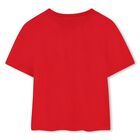 Girls Red Logo T-Shirt, 2, hi-res